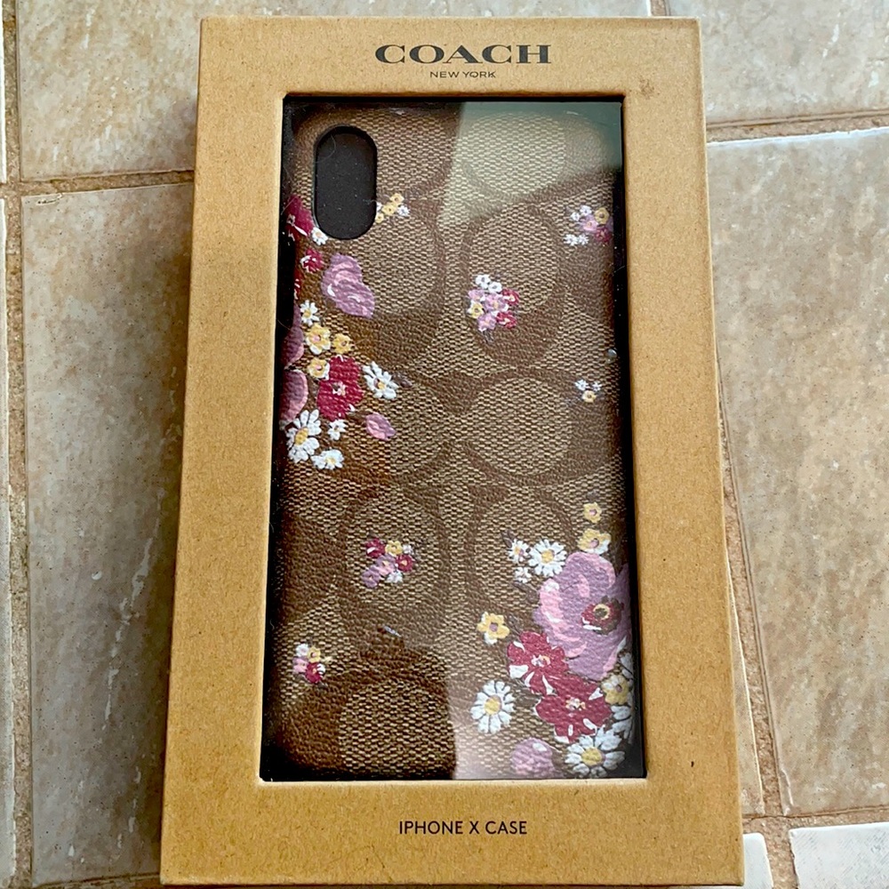 Brand new in box Coach IPhone X case